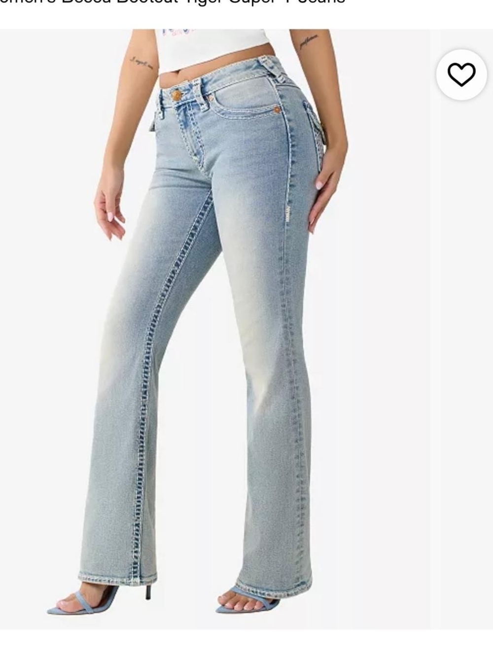 🔥 TRUE RELIGION Becca Bootcut Jeans Women’s 29 NWT 🔥 Light Bliss Wash